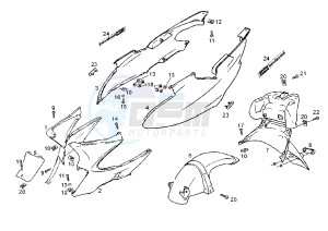 BOULEVARD 125-150 cc drawing REAR BODY