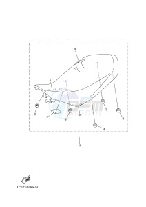 YFM700R YFM700RE RAPTOR 700R (1PE6 1PE7 1PE8) drawing SEAT