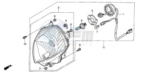 SES125 drawing HEADLIGHT