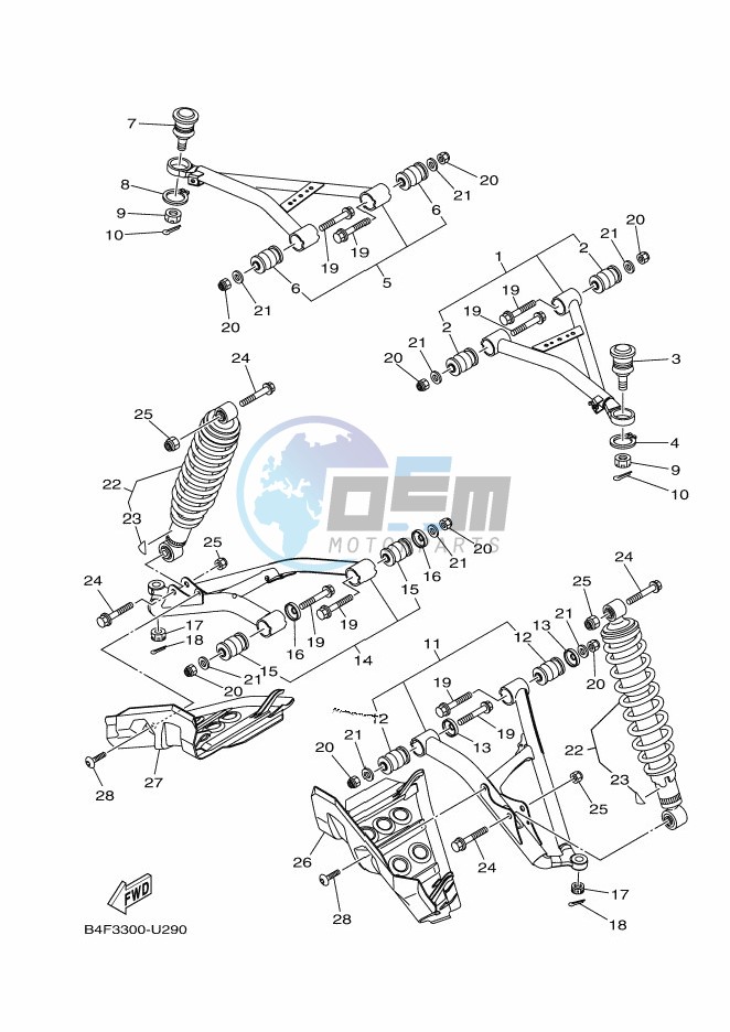 FRONT SUSPENSION & WHEEL