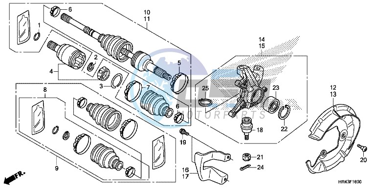 FRONT KNUCKLE/ FRONT DRIVE SHAFT