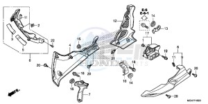 VFR1200XLF CrossTourer - VFR1200X 2ED - (2ED) drawing LOWER COWL