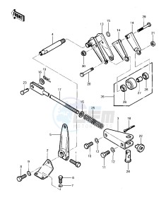 KLT 200 C [KLT200] (C1) | DIFFIRENTIAL AXLE [KLT200] drawing CHAIN TENSIONER -- 83 KLT200-C1- -