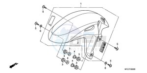 CB600FA39 Europe Direct - (ED / ABS ST) drawing FRONT FENDER