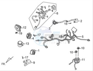 X'PRO 125 drawing WIRING HARNASS