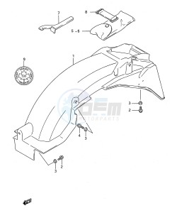 GSX750F (E28) drawing REAR FENDER