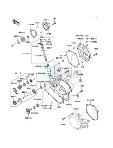 KX85 / KX85 II KX85-A5 EU drawing Engine Cover(s)