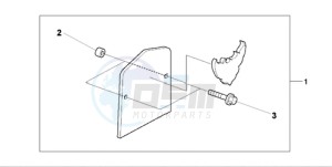 VT750C2F9 Australia - (U / KMH MME) drawing BACKREST PLATE