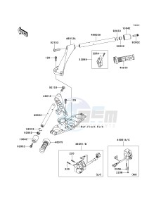 ZG 1400 B [CONCOURS 14] (8F-9F) B8F drawing HANDLEBAR