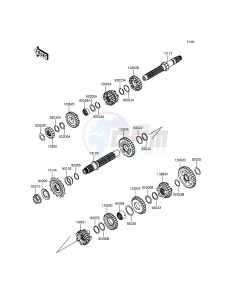 NINJA_250SL_ABS BX250BFS XX (EU ME A(FRICA) drawing Transmission