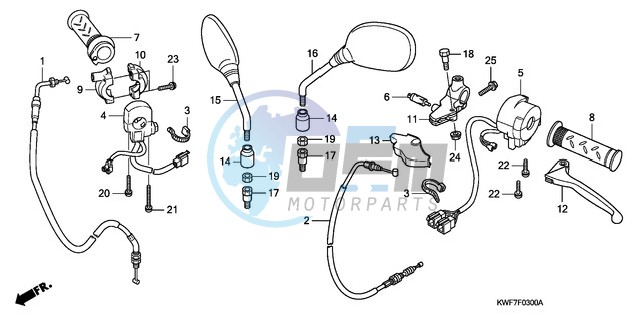 HANDLE LEVER/SWITCH/CABLE