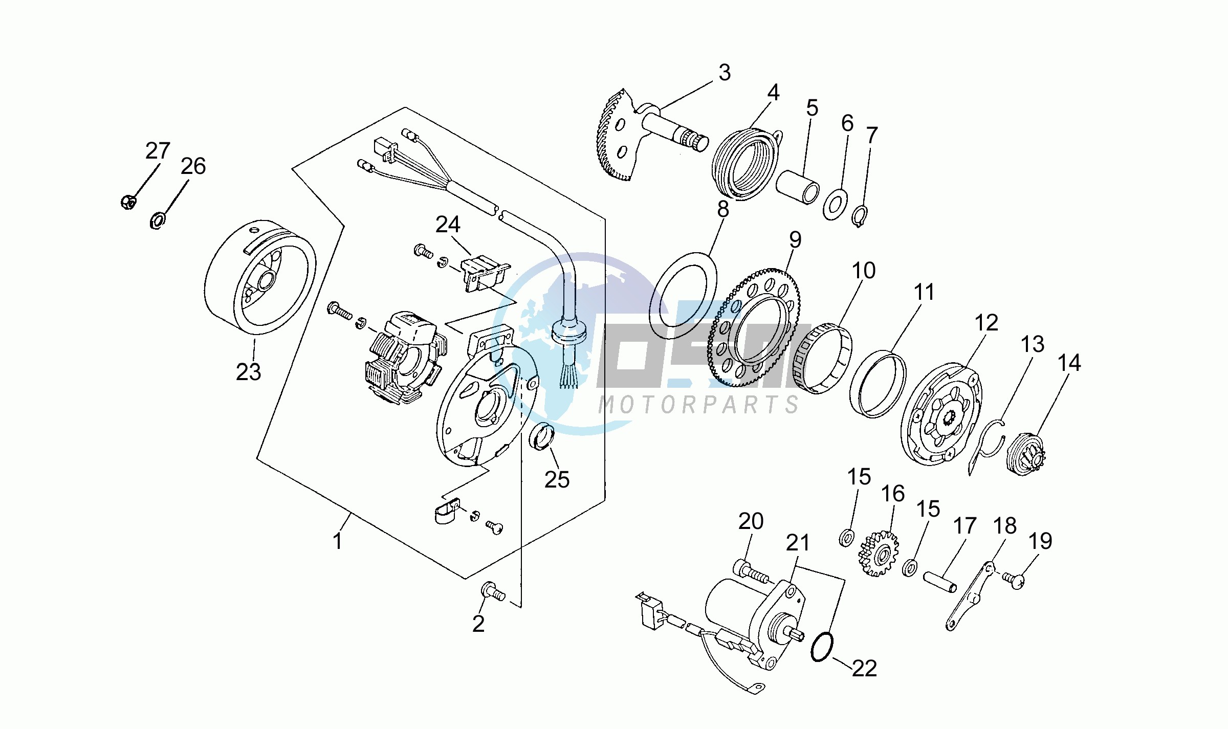 Cdi magneto assy