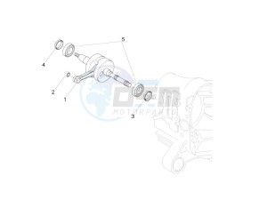 Zip 50 2T drawing Crankshaft