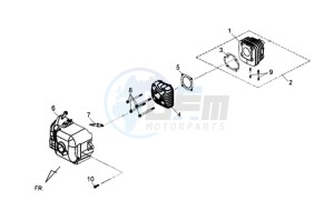 JET 4 R50 NAKED drawing CYLINDER / CYLINDER HEAD /CYLINDER HEAD COVER