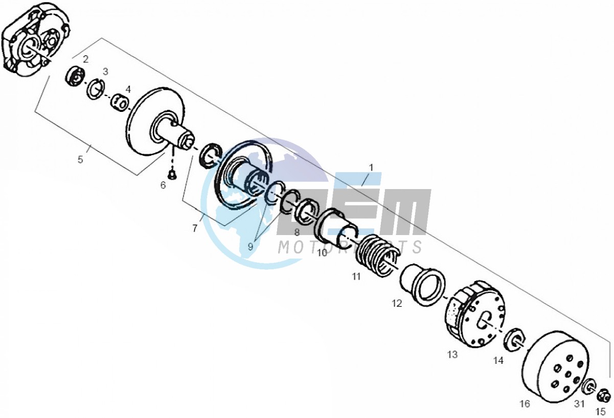 Secondary pulley (Positions)