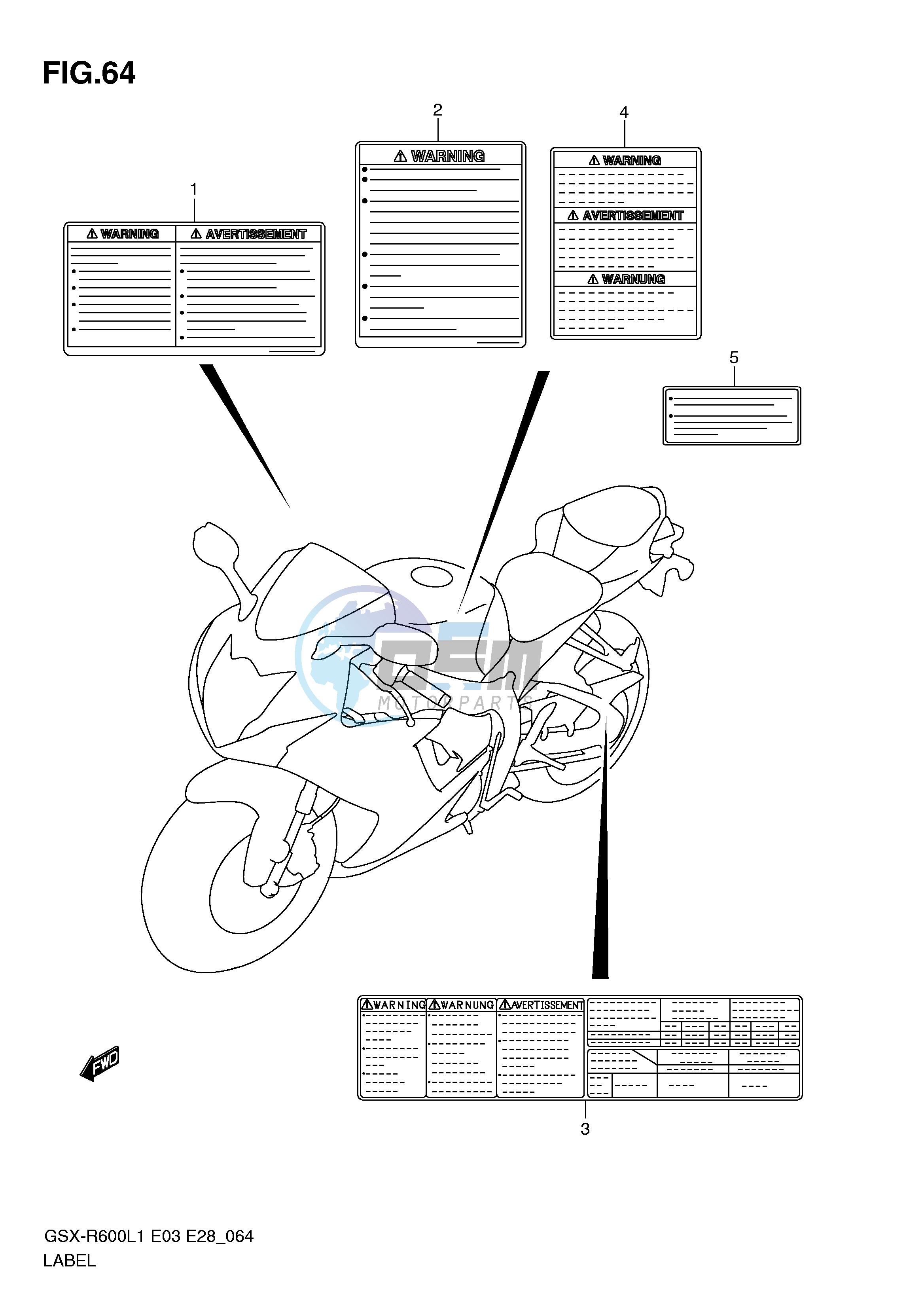 LABEL (GSX-R600L1 E28)