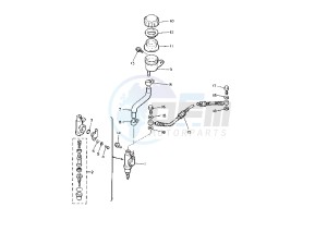 V-MAX 1200 drawing REAR MASTER CYLINDER