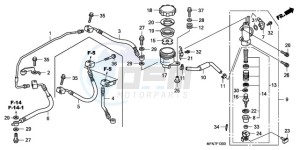 CB1000RA Europe Direct - (ED) drawing REAR BRAKE MASTER CYLINDER