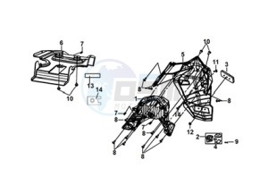 E-XPRO (EH4LW4-EU) (M3) drawing REAR FENDER REAR INNER FENDER