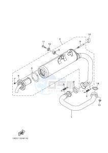 YXC700E VIKING VI EPS (2US5) drawing EXHAUST