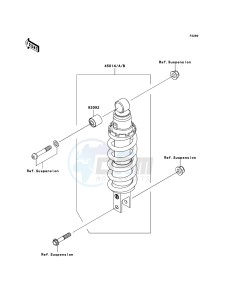 Z750 ZR750L8F GB XX (EU ME A(FRICA) drawing Shock Absorber(s)