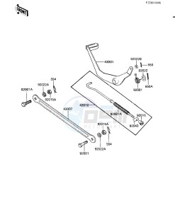 KD 80 M [KD80] (M8) [KD80] drawing BRAKE PEDAL