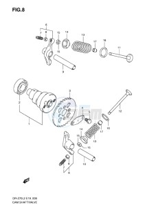 DR-Z70 EU drawing CAMSHAFT - VALVE