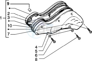 Zip 50 4T drawing Air Cleaner