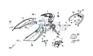 JOYRIDE 200 EFI drawing MOTOR COWLING L / R / TAIL LIGHT