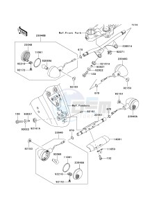 VN 2000 A [VULCAN 2000] (A1-A2) [VULCAN 2000] drawing TURN SIGNALS