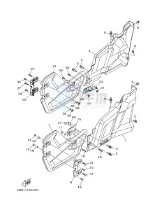 YXE700E YXE70WPAH WOLVERINE R-SPEC EPS (BW12) drawing SIDE COVER