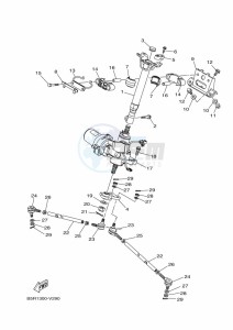 YFM450FWBD KODIAK 450 (B5R3) drawing STEERING