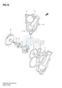 RM-Z250 (E03) drawing WATER PUMP