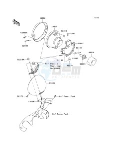 VN 2000 J [VULCAN 2000 CLASSIC LT] (8F-9F) 0J9F drawing HEADLIGHT-- S- -