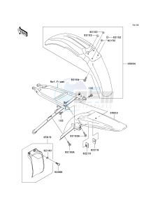 KX 250 N [KX250F](N2) N2 drawing FENDERS