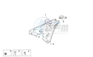 Tuono V4 1100 RR (EMEA, APAC) (AU, EU, HK, IS, JP, NZ, RC, S, T, VN) drawing Taillight