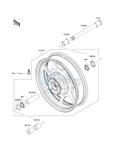 VN 2000 F [VULCAN 2000 CLASSIC LT] (6F-7F) F7F drawing FRONT WHEEL