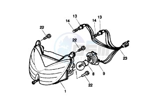 YQ AEROX 50 drawing HEADLIGHT