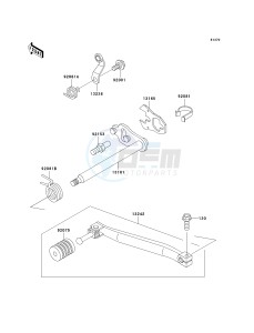 KL 650 A [KLR650] (A15-A19) [KLR650] drawing GEAR CHANGE MECHANISM