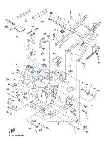 YZ450F (B118 B119 B11A B11B) drawing FRAME