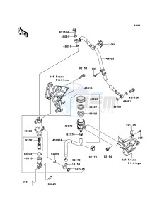 Z1000 ZR1000DBF FR GB XX (EU ME A(FRICA) drawing Rear Master Cylinder