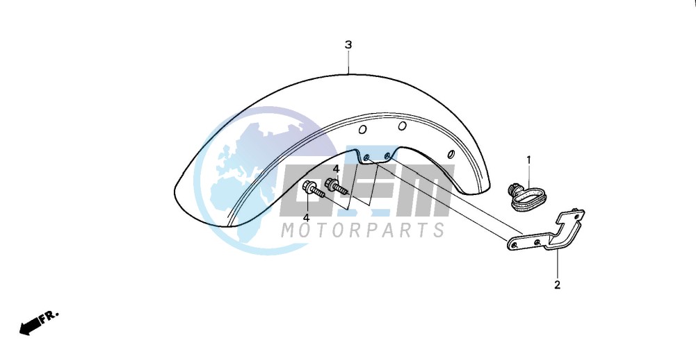 FRONT FENDER (VT1100C2)