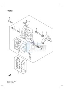 UH125Z BURGMAN EU drawing FRONT CALIPER