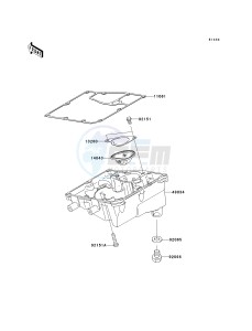 EX 650 A [NINJA 650R] (A6F-A8F) A7F drawing OIL PAN