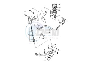 FZR 1000 drawing REAR MASTER CYLINDER