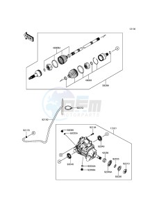 MULE PRO-DX KAF1000EGF EU drawing Drive Shaft-Front