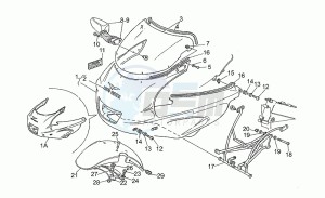 Sport 1100 Carburatori Carburatori drawing Front body