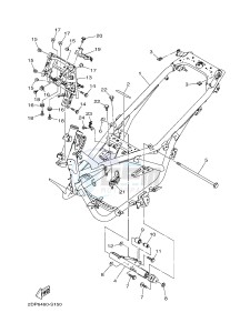 GPD125A GPD125-A NMAX125 (BV31 BV33) drawing FRAME