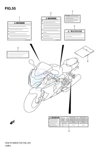 GSX-R1000 (E3-E28) drawing LABEL