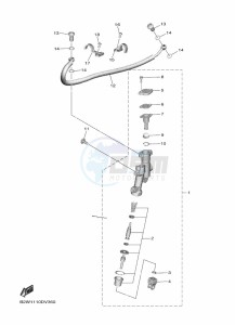 YZ250F (B7BG) drawing REAR MASTER CYLINDER